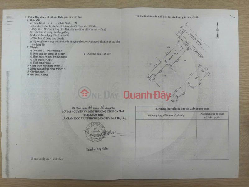 Property Search Vietnam | OneDay | Residential Sales Listings, Owner Needs To Sell Street Front House Tran Van Binh Street, Ward 5, Ca Mau City, Ca Mau