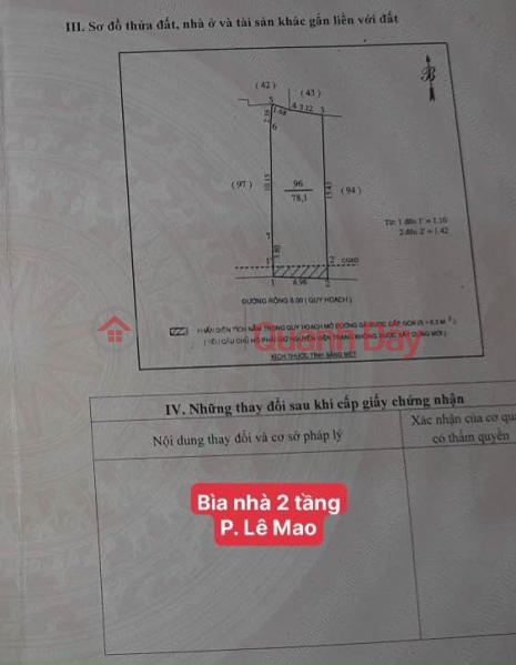 FOR SALE 2 storey house, LE MAO ward, Vinh city | Vietnam, Sales | ₫ 2.35 Billion