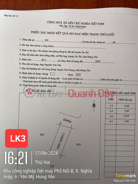 Cần bán 4 lô đất đẹp tại Phù Ủng, Ân Thi, Giá rẻ cho nhà đầu tư | Việt Nam Bán, đ 800 triệu