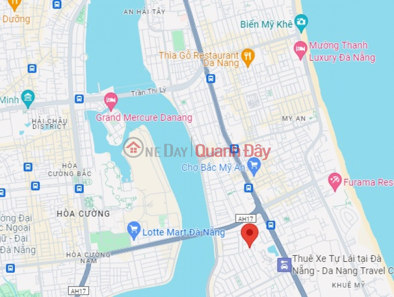 Property Search Vietnam | OneDay | Residential, Sales Listings ► 2 MT of 5.5m Nam Viet A road next to Tuyen Son Bridge, 180m2, 9x20m, slightly 38 million\\/m2