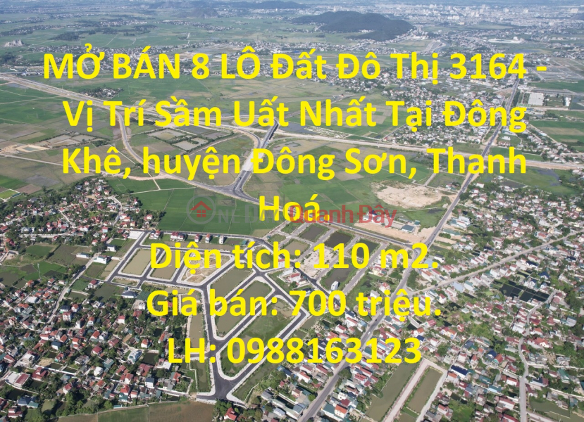 OPEN FOR SALE 8 LOT Urban Land 3164 - The Busiest Location In Dong Son - Thanh Hoa Sales Listings