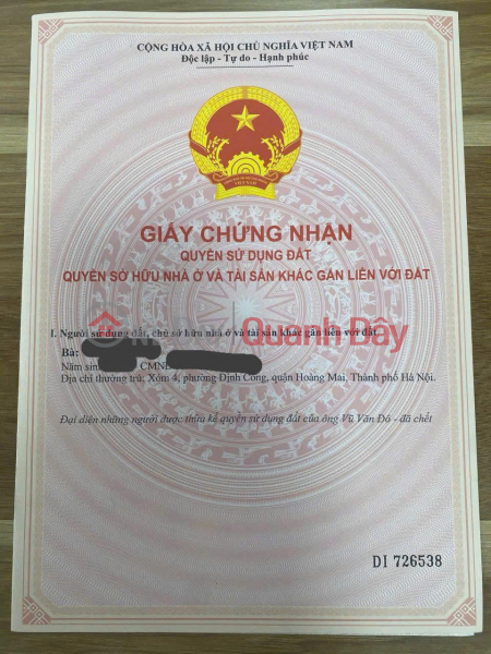 Property Search Vietnam | OneDay | Nhà ở | Niêm yết bán | NHÀ ĐẸP - GIÁ ĐẦU TƯ - CHÍNH CHỦ BÁN CĂN NHÀ 3 TẦNG Tại P Định Công, Hoàng Mai, Hà Nội