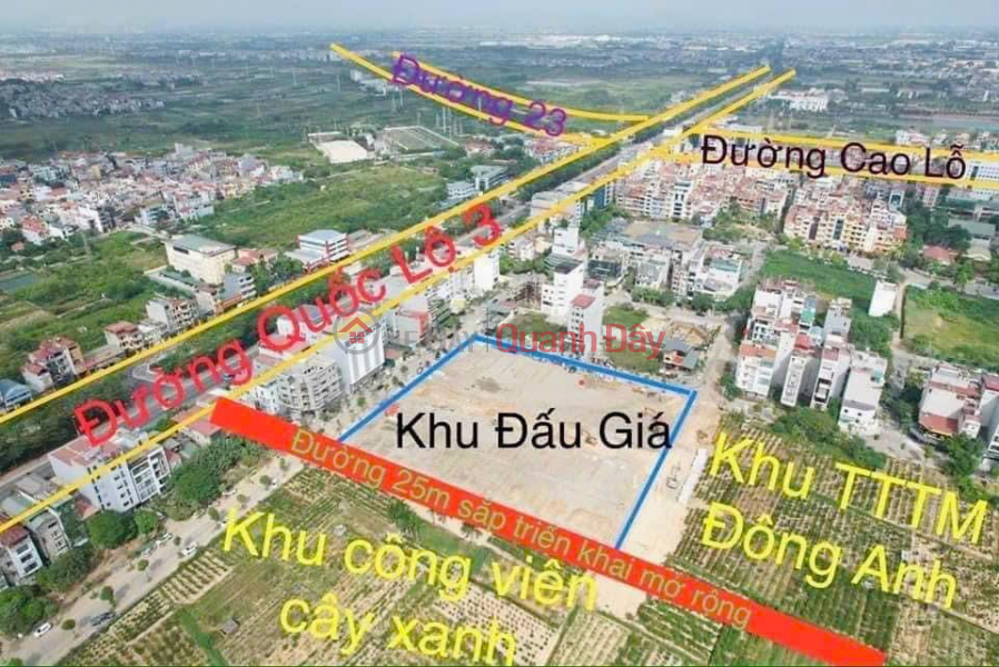 BÁN ĐẤT ĐẤU GIÁ X7 UY NỖ ĐÔNG ANH Niêm yết bán