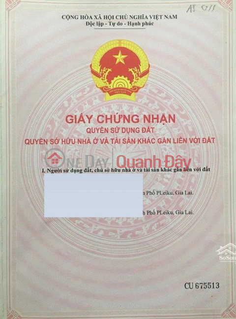BÁN NHÀ MẶT TIỀN ĐƯỜNG 30m ĐỐI DIỆN CỔNG BỆNH VIỆN Đường Tôn Thất Tùng, Trà Đa, Plei Ku, Gia Lai _0