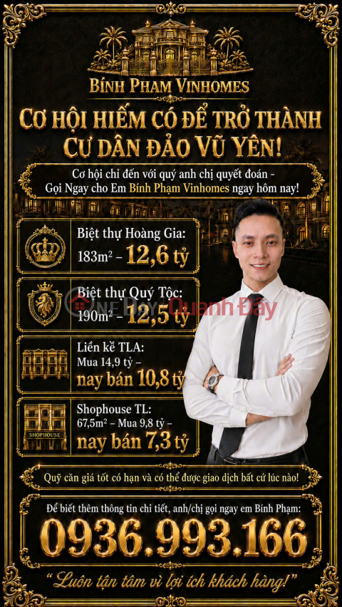 Săn hàng giá tốt tại Đảo Vũ Yên - 7,3 tỷ sở hữu ngay - Cơ hội hiếm. LH: 0936.993.166 _0