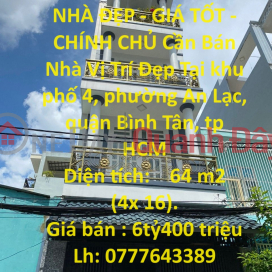 BEAUTIFUL HOUSE - GOOD PRICE - OWNER House For Sale Nice Location In Binh Tan District _0