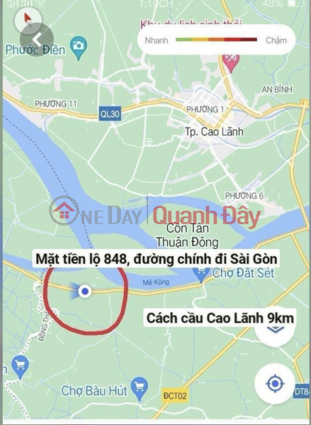 đ 3.4 Billion, OWNER Sells Land with 2 Fronts in My An Hung A Commune, Lap Vo, Dong Thap