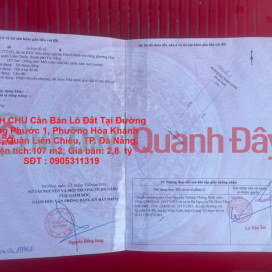 OWNER Needs to Sell Land Lot at Hong Phuoc 1 Street, Hoa Khanh Bac Ward, Lien Chieu District, Da Nang City. _0