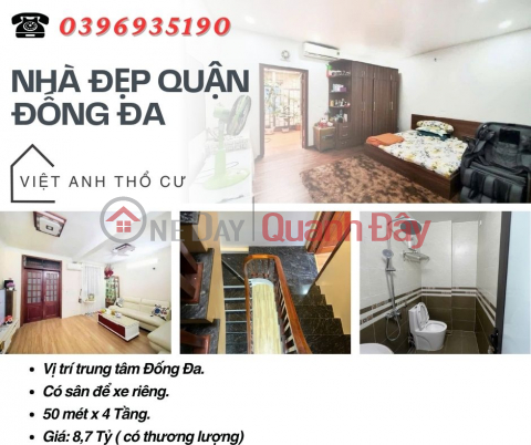 House for sale in Hao Nam Dong Da, with parking space, Dong Da core, 50mx4 floors, Price: 8.7 billion, Contact: 0396935190. _0