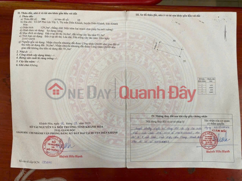 BÁN ĐẤT TẶNG BẢN THIẾT KẾ ĐÃ CÓ MÓNG SẪN THỊ TRẤN DIÊN KHÁNH _0