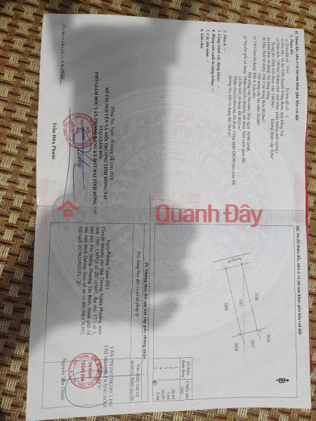 ĐẤT CHÍNH CHỦ - GIÁ TỐT - Vị Trí Ấp 4 Xã An Viễn, Huyện Trảng Bom, Tỉnh Đồng Nai Niêm yết bán