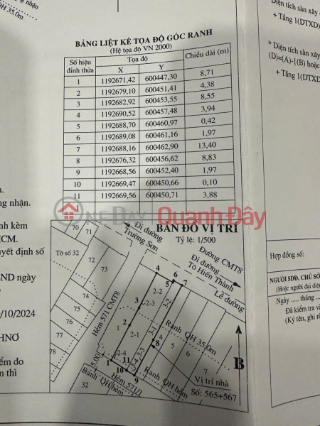 ĐẦU TƯ SINH LỜI –CẦN BÁN LÔ ĐẤT MẶT TIỀN TẠI Đ. Cách Mạng Tháng 8, Phường 15, Quận 10, TP. HCM Việt Nam Bán, đ 3,6 tỷ