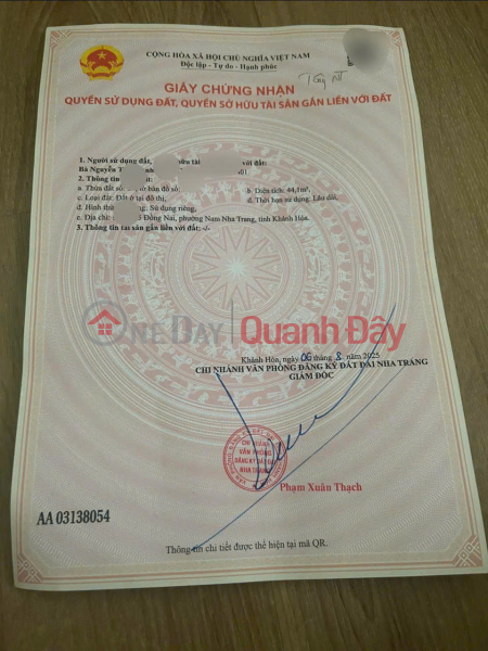 đ 2,98 tỷ, CHÍNH CHỦ Bán nhà 2 tầng hẻm Tố Hữu , Phước Hải , Nha Trang, Khánh Hòa - Cách đường Tố Hữu tầm 80m