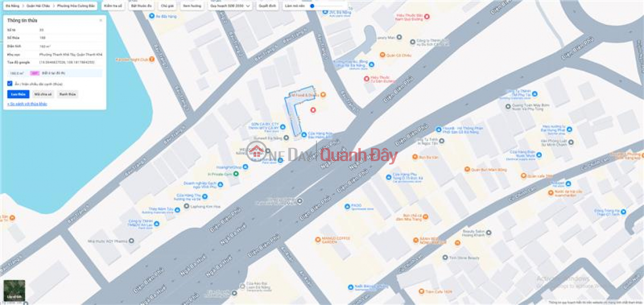 Property Search Vietnam | OneDay | Nhà ở, Niêm yết bán | CHỦ KẸT TIỀN CẦN BÁN GẤP MT ĐIỆN BIÊN PHỦ ĐÀ NÃNG GIÁ 20 TỶ