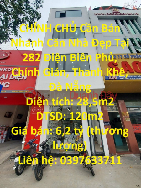 CHÍNH CHỦ Cần Bán Nhanh Căn Nhà Đẹp Tại Quận Thanh Khê - Đà Nẵng Niêm yết bán