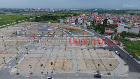 Land Auction Northwest Le Phap, Tien Duong, Dong Anh. Split corner lot with flower garden view. _0