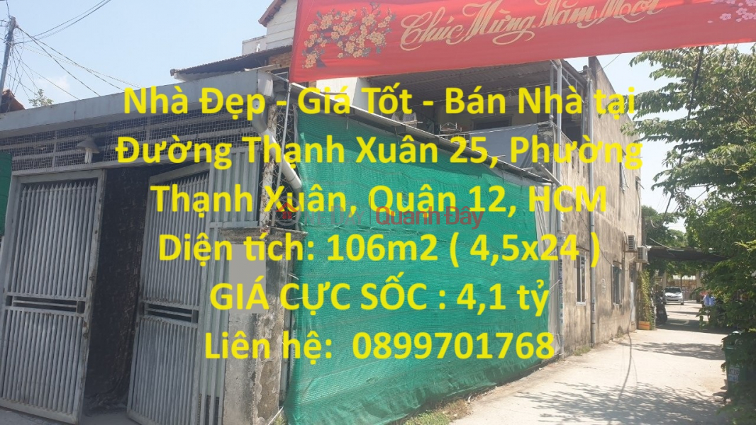 Beautiful House - Good Price - House for Sale at Thanh Xuan Street 25, Thanh Xuan Ward, District 12, HCM Sales Listings