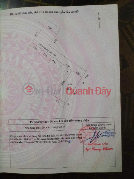Bán Đất Tặng Nhà Cấp 4, tổ 5 TT Quang Minh, Mê Linh, DT 41m, giá 2,25 tỷ | Việt Nam Bán | đ 2,25 tỷ