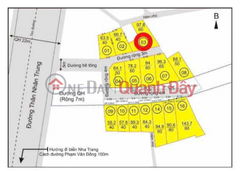 2-Front Land Lot for Sale on De Street, Vinh Hoa, Nha Trang !! _0