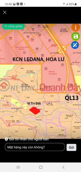 Bán đất tại khu công nghiệp Hoa Lư, Lộc Thạnh, Lộc Ninh, 520 triệu, 300 m2, giá ưu đãi đẹp Việt Nam | Bán, đ 520 triệu