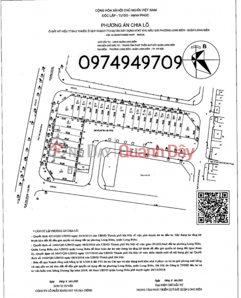 LAND FOR SALE AT LONG BIEN AUCTION IN HANOI CITY, SMALL DIFFERENCE | Vietnam, Sales ₫ 9.65 Billion