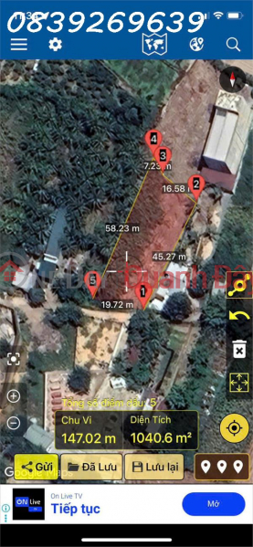 đ 1.7 Billion Agricultural land for sale in Dao Long, near An Long intersection, 300m from Thong Nhat road.