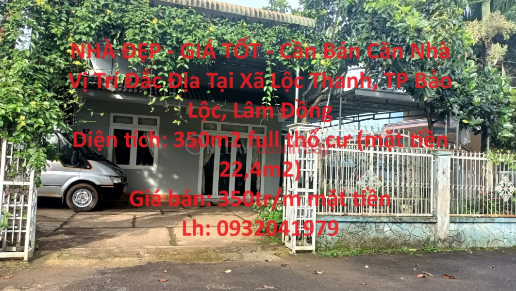 BEAUTIFUL HOUSE - GOOD PRICE - House For Sale Prime Location In Loc Thanh Commune, Bao Loc City, Lam Dong Sales Listings