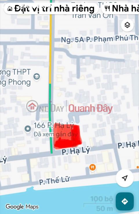 Bán nhà 65,6m² full thổ cư ngang 8,3m giá 9.5 tỷ tại Đường Phạm Phú Thứ, Hồng Bàng _0