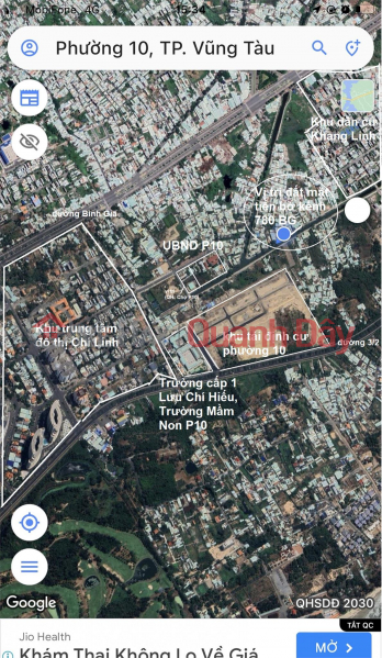 Bán lô đất mặt tiền đường bờ kênh, đối diện khu tái định cư phường 10, vũng tàu, Việt Nam Bán đ 2,47 tỷ