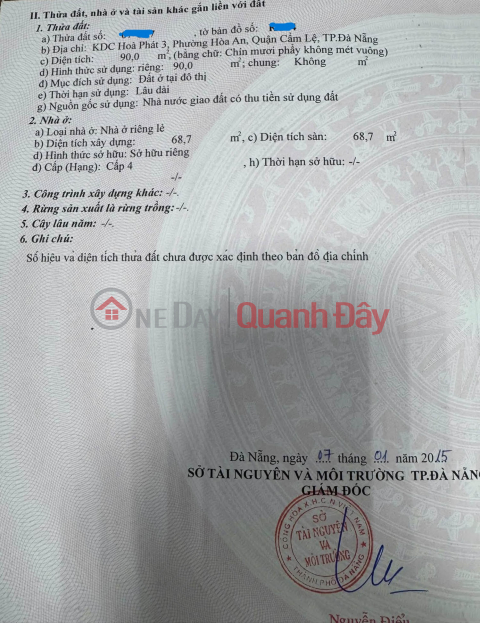 CHÀO BÁN NHÀ MẶT TIỀN ĐƯỜNG NGUYỄN THUẬT – HOÀ AN _0