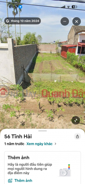 Bán lô đất 180m2 ( mặt tiền 6,5m) Tại Mặt Đường Quận Dương Kinh – Hải Phòng. Niêm yết bán