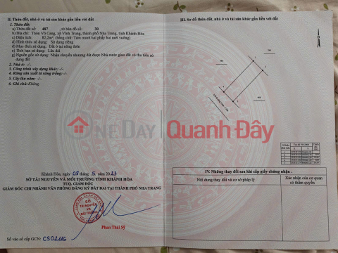 BÁN ĐẤT - 100% THỔ CƯ - GẦN SIÊU THỊ, CHỢ THÔNG ĐƯỜNG VÕ NGUYÊN GIÁP & 23 tháng 10 _0