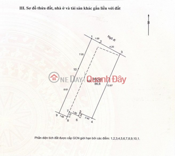 87M2 ĐẤT - TRUNG TÂM CẦU GIẤY - MẶT NGÕ THÔNG KINH DOANH - 2 THOÁNG - MT 6M - GẦN PHỐ Niêm yết bán