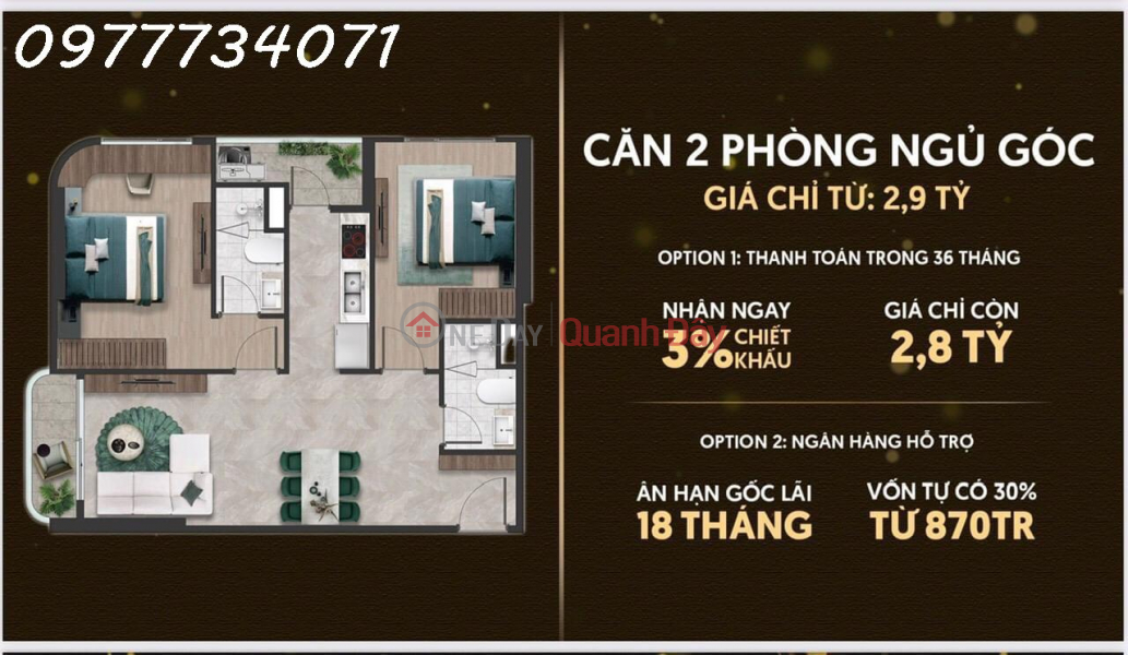 ₫ 1.5 Billion APARTMENT FOR SALE OF EMERALD 68 PROJECT RIGHT AT BINH DUONG GATE FOR ONLY 1.5 BILLION