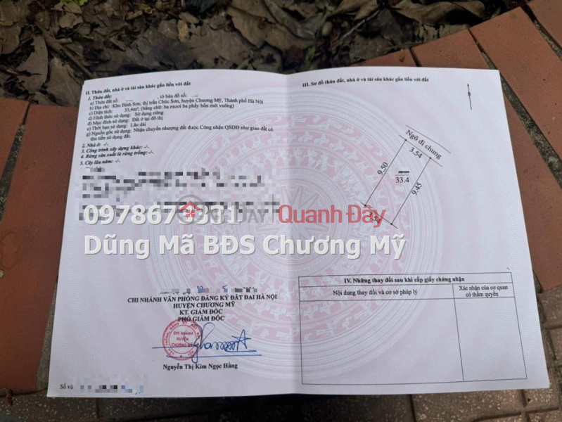 Property Search Vietnam | OneDay | Residential, Sales Listings | 33.4M LAND AT CHUC SON TT-CHUONG MY-HANOI