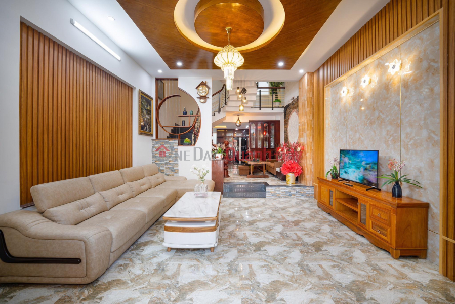 ₫ 22 Million/ month, House for rent with 4 floors, 5 bedrooms, 6 bathrooms, frontage on An Nhon 7 street, Korean neighborhood. An Hai Bac