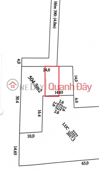 Land for sale to build a boarding house. Recessed frontage, 6m wide alley in front of the house. 390A2 Nguyen Van Cu Street, Can Tho City. Sales Listings