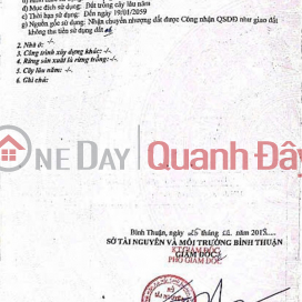 ĐẤT CHÍNH CHỦ - CẦN BÁN LÔ ĐẤT VƯỜN LÂU NĂM TẠI Đường Số 4, Xã Tân Phúc, Hàm Tân, Bình Thuận _0