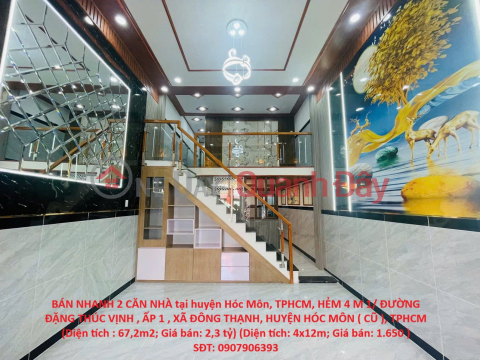 HOT HOT BEAUTIFUL HOUSES - GREAT PRICES, 2 HOUSES FOR SALE QUICKLY in Hoc Mon District, Ho Chi Minh City _0