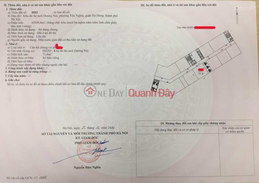 đ 2,95 tỷ, Chính chủ bán chung cư 71.6 m2, tòa HH2D Xuân Mai Complex, giá 2.95 tỷ .