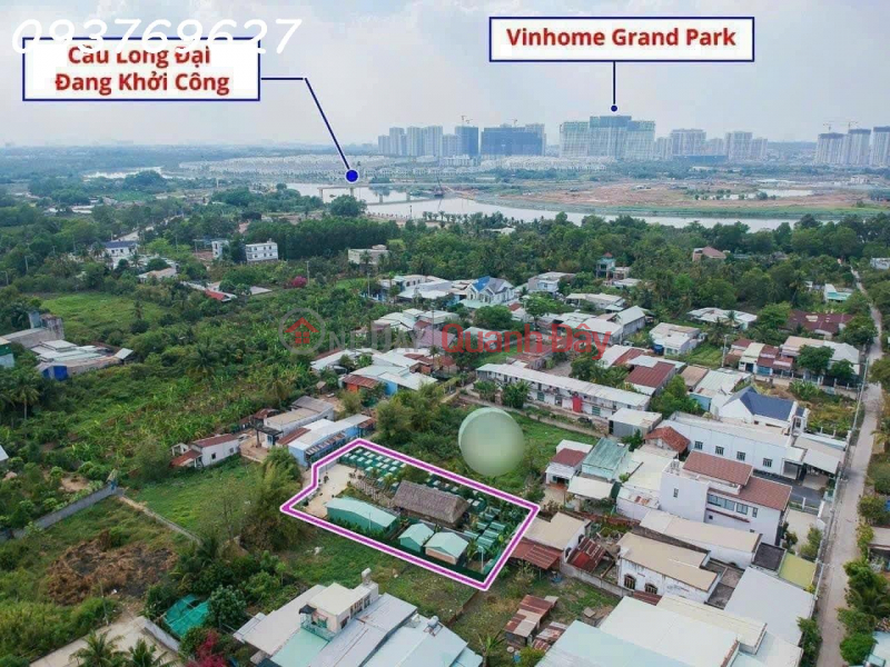 Bán đất Long Phước,TP Thủ Đức sát cầu Long Đại qua Vinhomes sẵn khai thác homestay Niêm yết bán