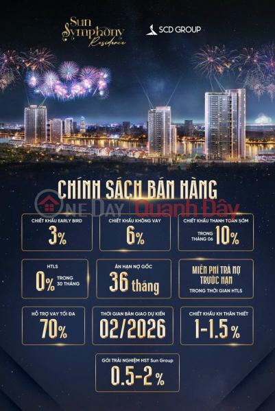 Property Search Vietnam | OneDay | Nhà ở | Niêm yết bán, Căn hộ cao cấp Sun Symphony Residence - Chính Sách EARLY Bird siêu hot: CK ngay 3% khi booking