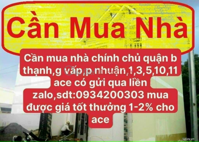 Selling house frontage 13, street 7, ward 7, go vap district | Vietnam Sales, đ 1.65 Billion