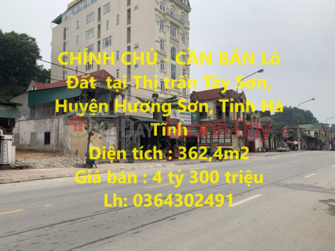 OWNER - FOR SALE Land Lot in Tay Son Town, Huong Son District, Ha Tinh Province _0