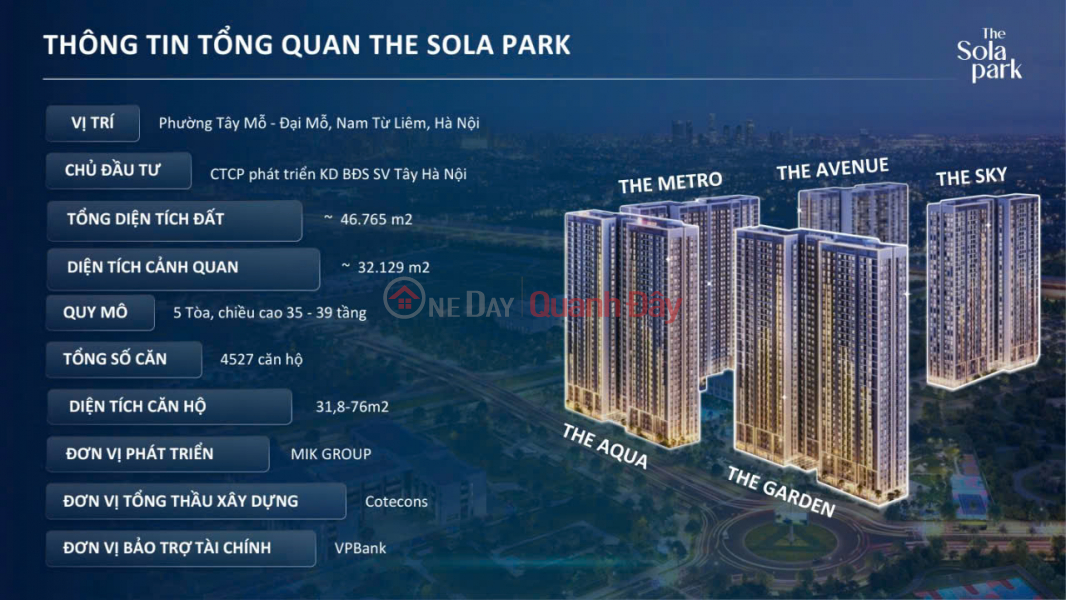 đ 4,1 tỷ, Nhân booking 2 toà D1 D2 the sola park, căn hộ hiện đại - thiết kế thông minh