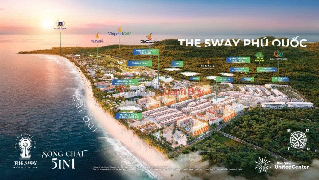 The 5 Way Phu Quoc apartment priced at 1.5 billion, fully furnished. Contact 0936777595 Sales Listings