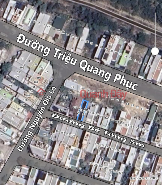 Property Search Vietnam | OneDay | Nhà ở Niêm yết bán, Bán đất Hòn Sện Vĩnh Hoà Nha Trang gần đường Triệu Quang Phục