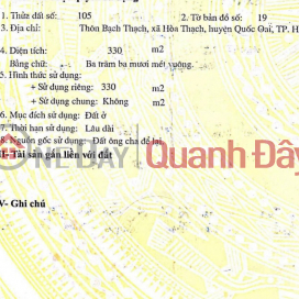 330m2 full land Hoa Thach Quoc Oai, price 6 million m2 _0