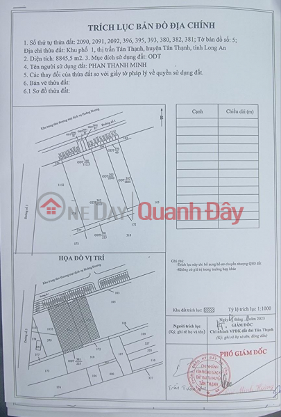 OWNER FOR SALE Land Plot Beautiful Location On Road DT 837, Tan Thanh Town, Tan Thanh, Long An, Vietnam, Sales, đ 90 Billion