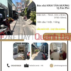 CHÍNH CHỦ bán nhà HXH Tân Hương 75m2,6.29 tỷ, gần chợ Tân Hương _0